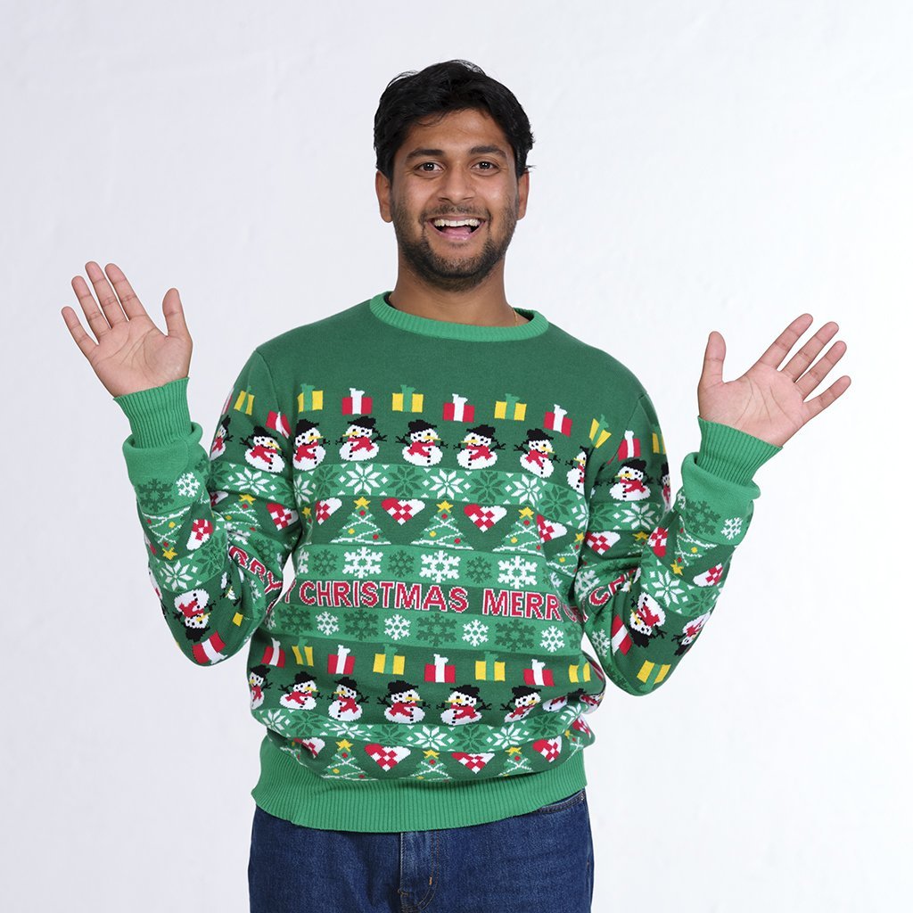The Green Atmospheric Christmas Sweater